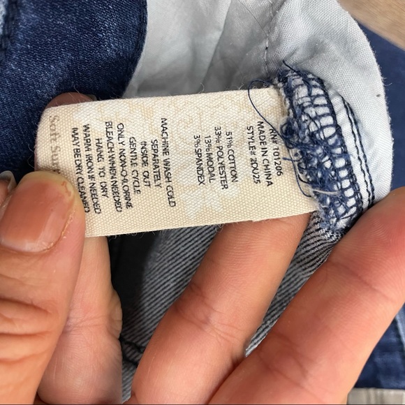 Soft surrounding mom jeans slim cut size 4 - Picture 5 of 6